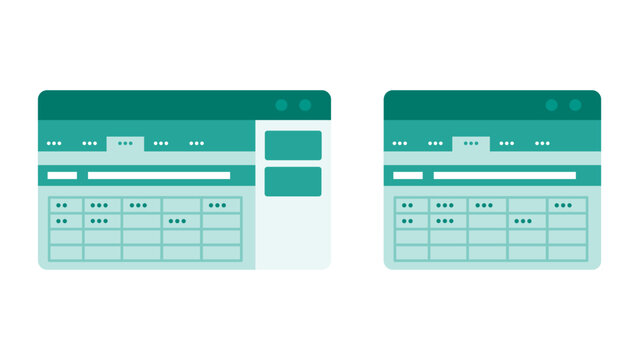 Upgrading daily spreadsheet crunching with a double layout view where a complex digital data dashboard integrates an extended multi column bar for advanced statistical formula calculations
