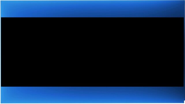 Futuristic Blue Abstract Digital Frame Animation with Modern Technology Border Background, Graphic Design Element and Glowing Motion Wallpaper in 4K