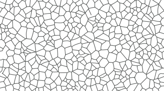 Abstract Voronoi Geometric Cellular Pattern Background