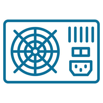 Power Supply Icon Element For Design