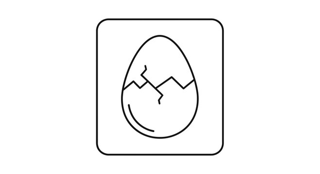 Cracked egg icon