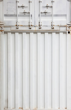 White Metal Container Wall Surface Texture