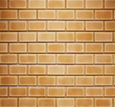 Ochre Modern Tile Wall Background