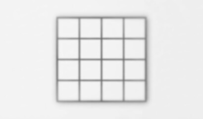 A 4x4 grid of square cells isolated on transparent background © Imran