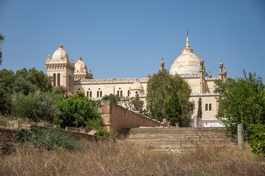 Acropolium of Carthage, at the edge of the ancient ruins of Carthage, on the outskirts of Tunis, Tunisia