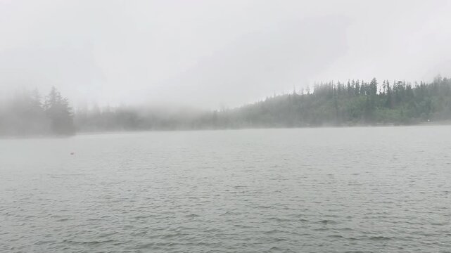 Strbske Pleso Mountain Lake Slovakia

Misty morning view across Strbske Pleso mountain lake surrounded by dense alpine forest under low clouds, High Tatras, Slovakia, 20 July 2026.

