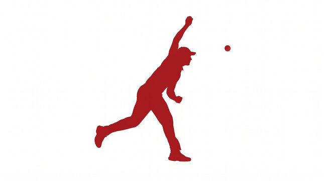 Silhouette of baseball player swinging bat during game. Athlete hitting ball in motion at dusk for sports action shot.