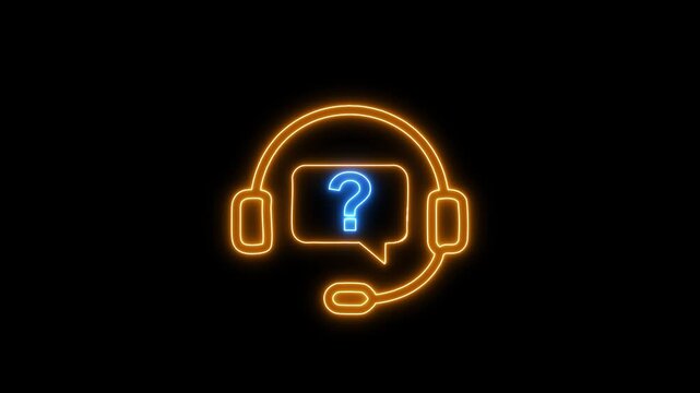 Support service with headphones. Customer Support Icon. Consultation, telemarketing, consultant vector template. support service icons. Hotline icon. Call center symbols.