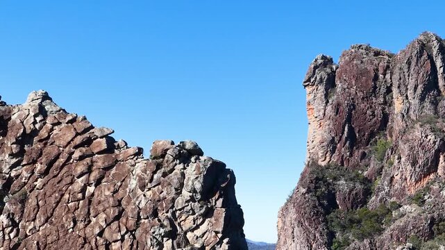 The Breadknife Rock Formation in Warrumbungle National Park