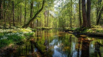 Fototapeta premium nature, lake, forest, mountains, alpine, water, reflection, evergreen, pine, trees, wilderness, landscape, scenic, tranquil, serene, peaceful, crystal, clear, outdoors, travel, destination, environmen