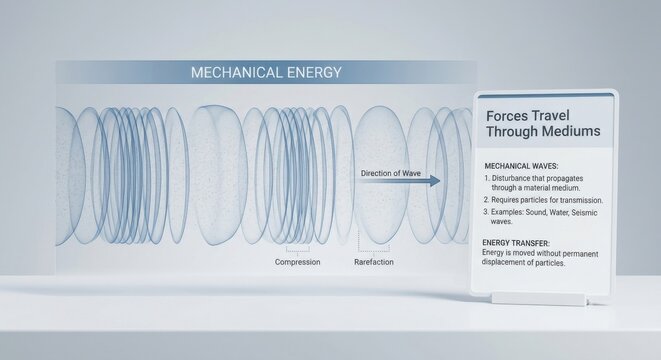Mechanical Energy: Visualizing Pressure Waves Through Compression and Rarefaction