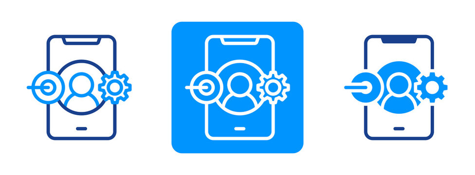 Online Activity Icon In Dual Tone Style