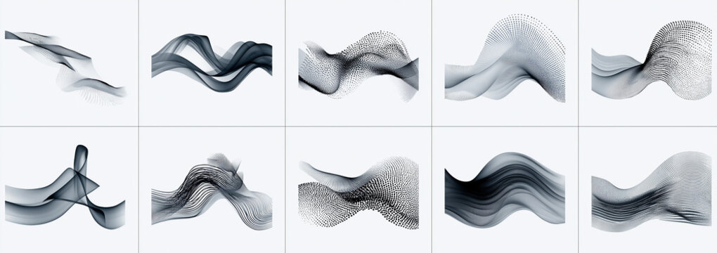 Abstract watercolor animal silhouettes in dynamic motion. Stylized wildlife art with fluid ink brush strokes for creative design projects.