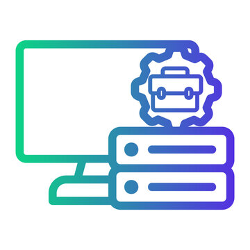 archived Line Gradient Icon