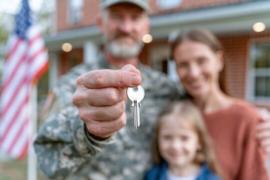 Proud Military Family Celebrates New Homeownership with Key Handover Ceremony