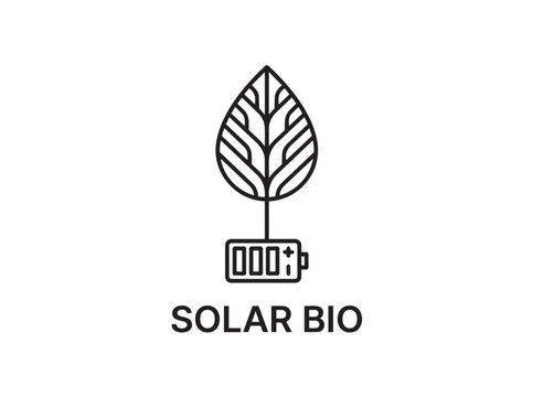 Solar Bio Artificial Photosynthesis Leaf Cell Vector Icon
