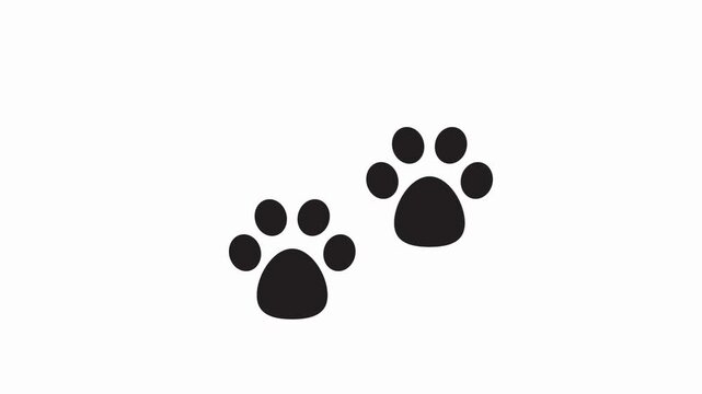 Pet Paw Print Animation Icon