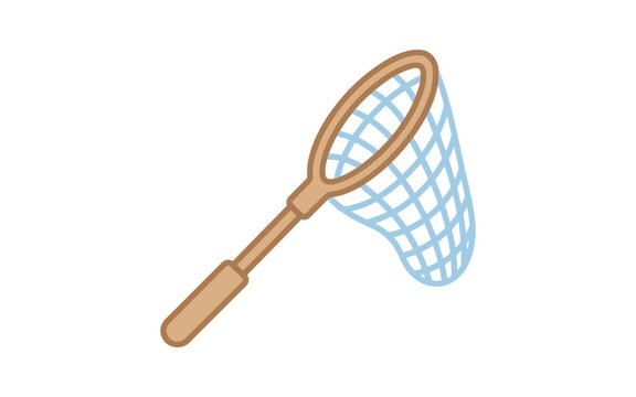 Butterfly Net Vector Illustration