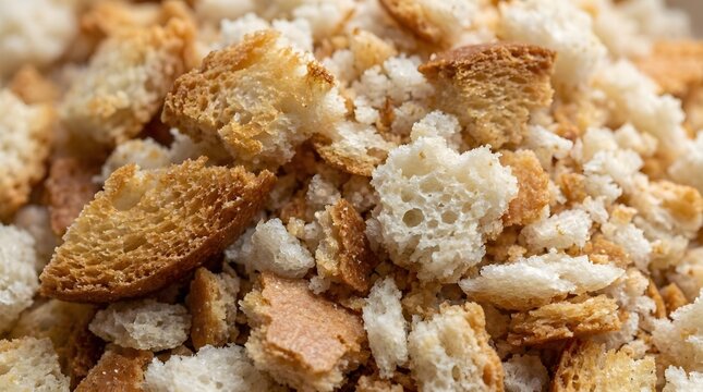Bread crumb texture background macro close up