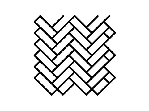 Geometric herringbone pattern design