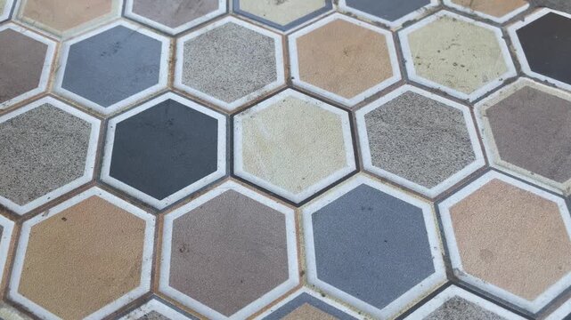 Modern Hexagonal Mosaic Ceramic Tiles Pattern