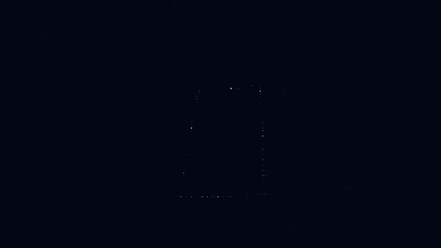 Dark geometric grid with subtle light motion effects cinematic video footage