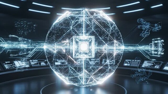 Advanced Robotic System Optimization Technology Interface Display