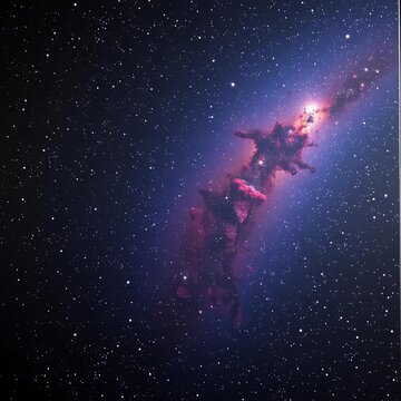Cosmic canvas of stars twinkling against a velvety black sky, peaceful, night