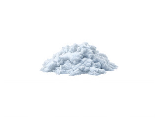 Fototapeta premium Pile of fluffy snow texture isolated on transparent background