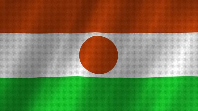 Niger Waving Flag Animation 4K ProRes