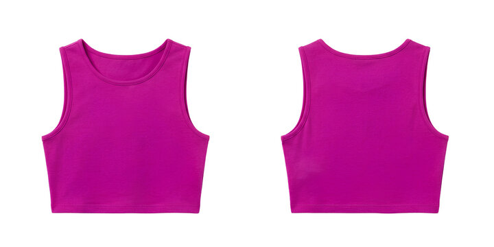 Purple cropped top mock up 