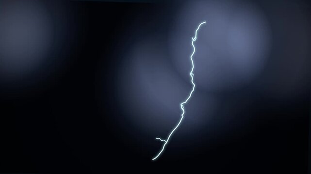 4K Ice Crystal Lightning Stormy Sky Clouds Motion Video Background Loop