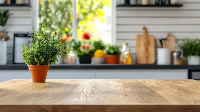 Basket with fresh fruits on table in kitchen