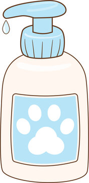 Pet Shampoo Bottle Illustration