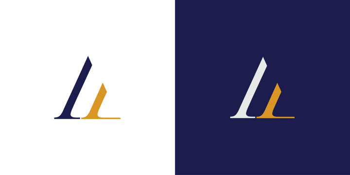 Unique and elegant letter A initials logo design