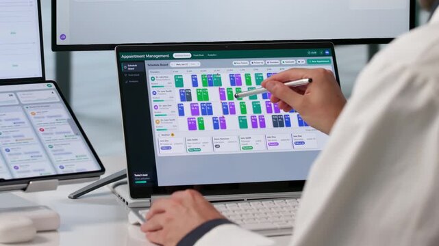 Physician Efficiently Manages Patient Appointments