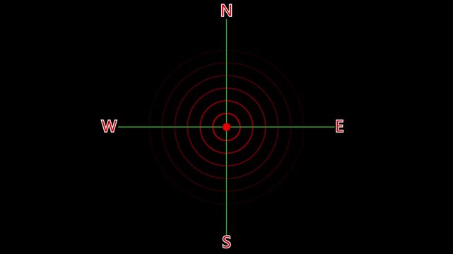 Compass icon animated.direction illustration video animation green.gps road navigation silhouette map logo.travel icon.search route compass geocaching pin destination location outline point address 4K