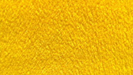 Bright Yellow Fleece Fabric Texture Background © erna