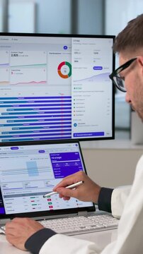 Clinical Trial Manager Analyzing Patient Enrollment Data