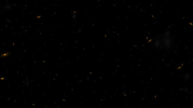 Stars scatter across the pitch black void, showcasing the immense scale of the universe as light from ancient celestial bodies travels through the darkness to reach our observation point in the night.
