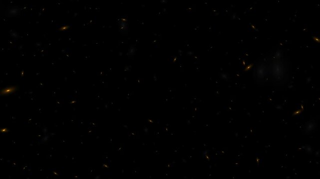 Particles scatter across a pitch black background resembling distant stars in a vast galaxy that provides a clean and minimalist canvas for graphic designers needing a dark space themed texture.