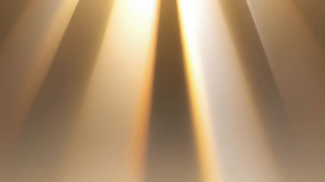 Golden Light Beams Background &ndash; Cinematic Volumetric Rays Frame Loop 4K