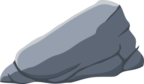 vector illustration of a rock
