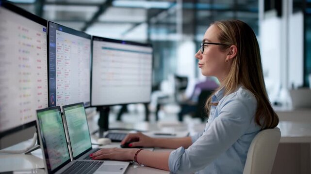 Customer Support Agent Efficiently Managing Help Desk Tickets
