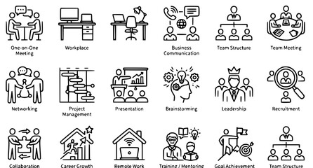 Fototapeta premium set of business icons