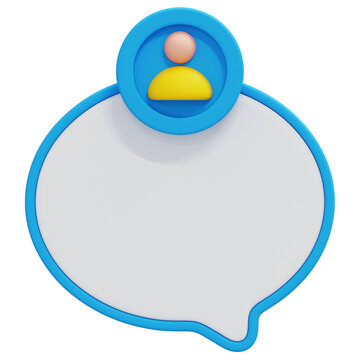 3D Round Chat Bubble User Testimonial