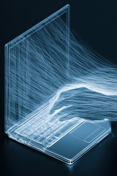 laptop links screen progress skill education technology and knowledge through conversion driven growth