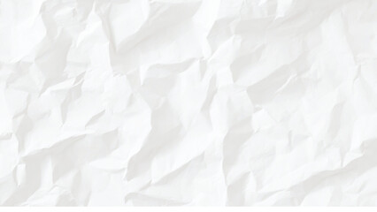 Obraz premium White crumpled paper texture with soft shadows, folded sheet background