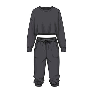 Grey tracksuit outfit