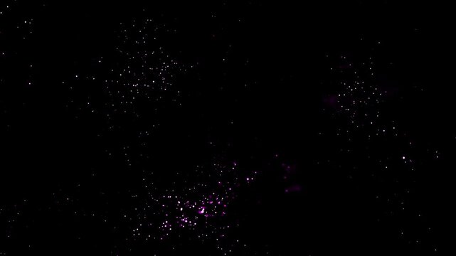 Falling Purple Glitters Background 4k Video